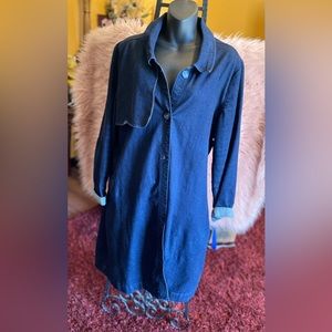 Long Dark Jean jacket